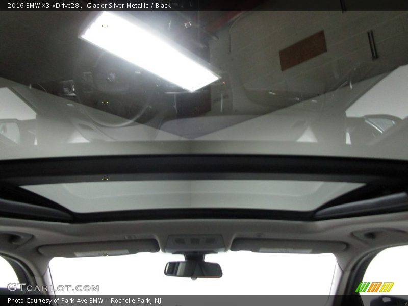 Glacier Silver Metallic / Black 2016 BMW X3 xDrive28i