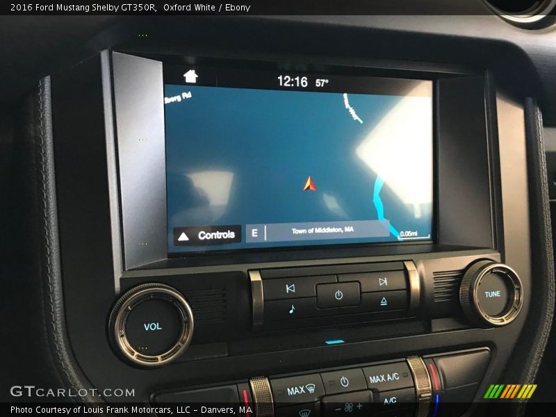 Controls of 2016 Mustang Shelby GT350R