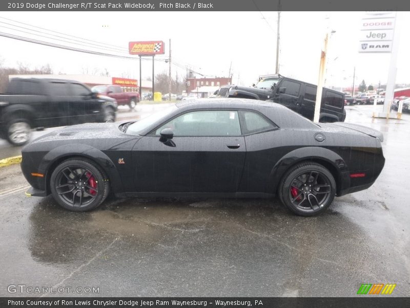 Pitch Black / Black 2019 Dodge Challenger R/T Scat Pack Widebody