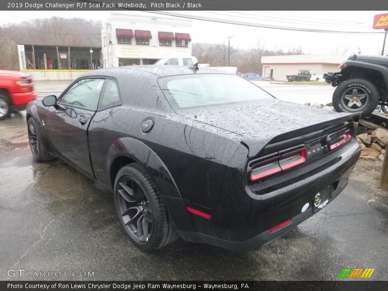 Pitch Black / Black 2019 Dodge Challenger R/T Scat Pack Widebody
