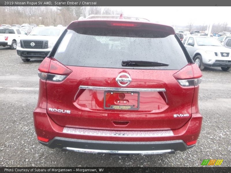 Scarlet Ember / Charcoal 2019 Nissan Rogue SV AWD