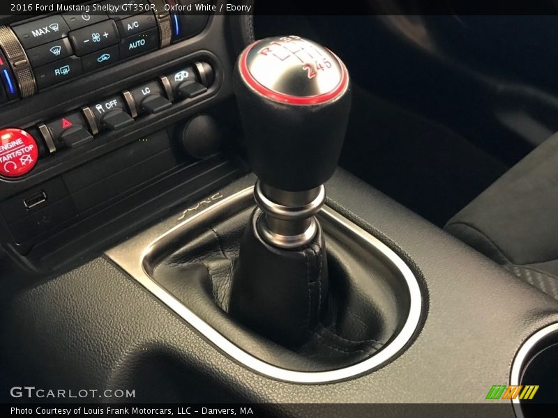  2016 Mustang Shelby GT350R 6 Speed Manual Shifter