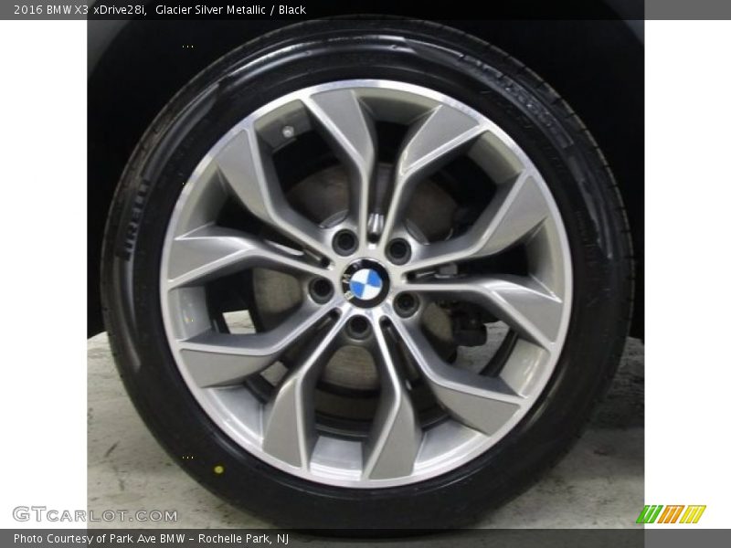 Glacier Silver Metallic / Black 2016 BMW X3 xDrive28i