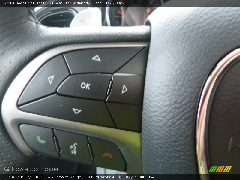 Pitch Black / Black 2019 Dodge Challenger R/T Scat Pack Widebody