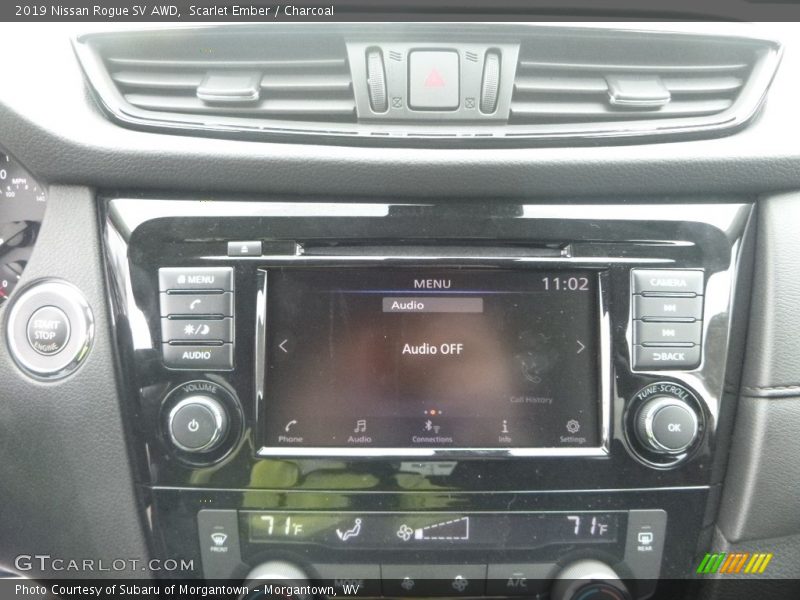 Scarlet Ember / Charcoal 2019 Nissan Rogue SV AWD