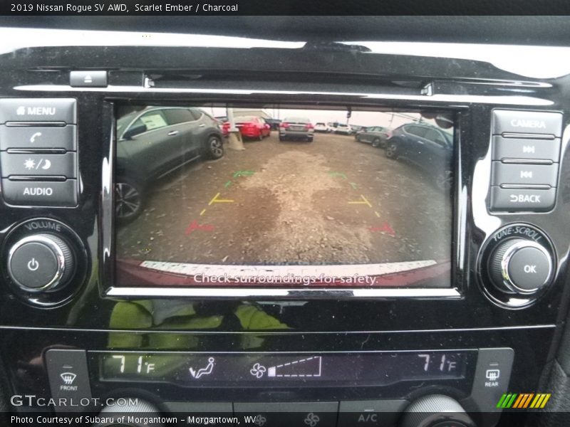 Scarlet Ember / Charcoal 2019 Nissan Rogue SV AWD