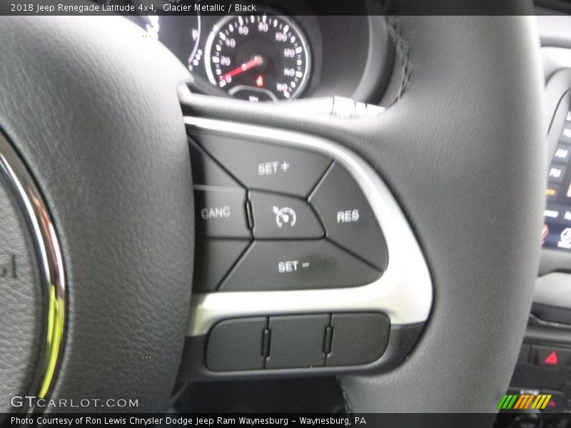 Glacier Metallic / Black 2018 Jeep Renegade Latitude 4x4