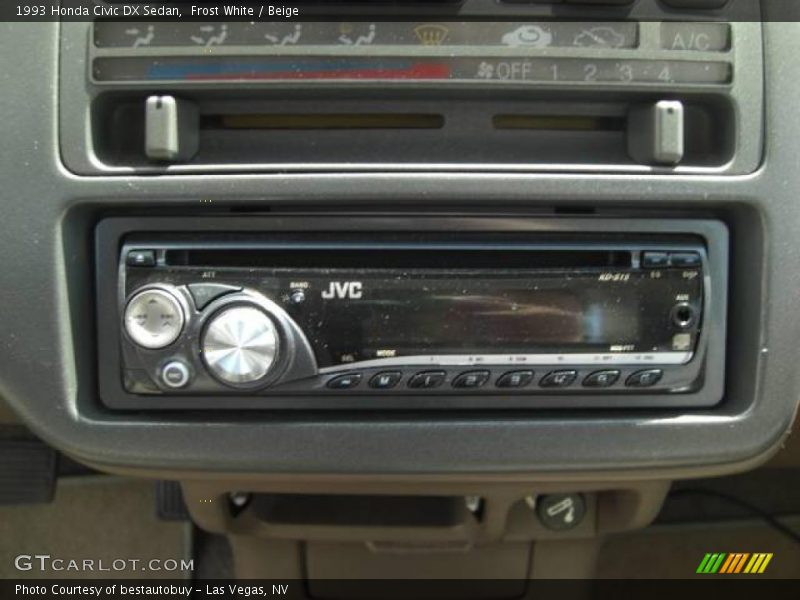 Frost White / Beige 1993 Honda Civic DX Sedan