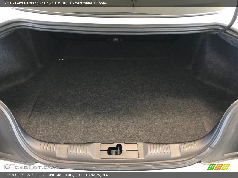  2016 Mustang Shelby GT350R Trunk