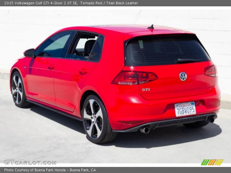 Tornado Red / Titan Black Leather 2015 Volkswagen Golf GTI 4-Door 2.0T SE