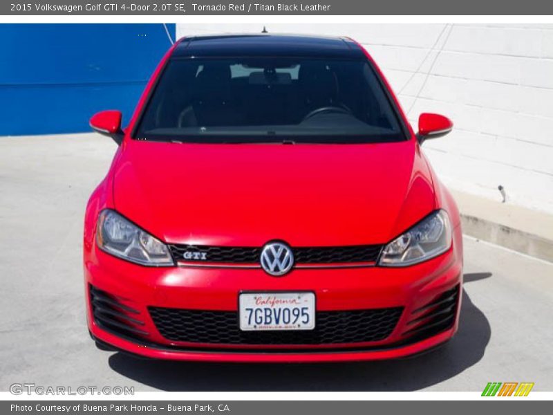 Tornado Red / Titan Black Leather 2015 Volkswagen Golf GTI 4-Door 2.0T SE