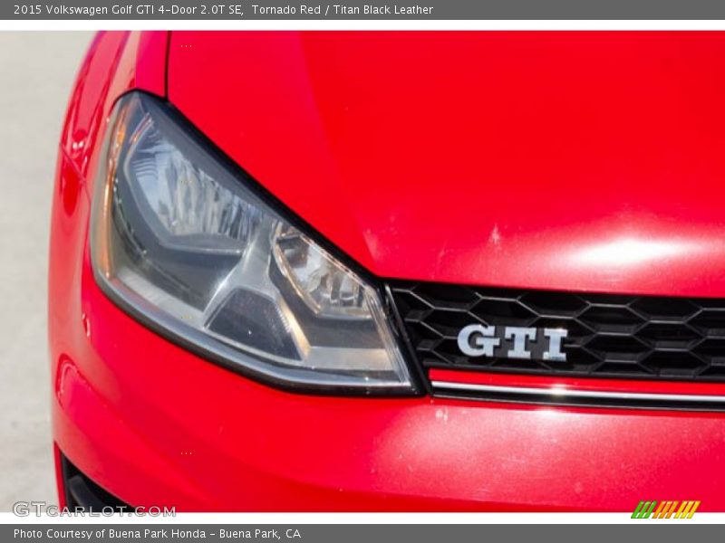Tornado Red / Titan Black Leather 2015 Volkswagen Golf GTI 4-Door 2.0T SE