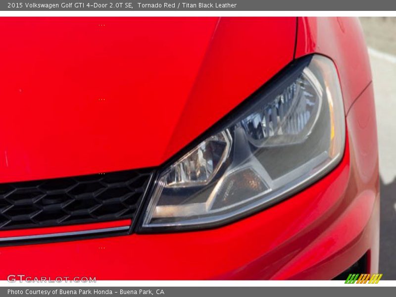 Tornado Red / Titan Black Leather 2015 Volkswagen Golf GTI 4-Door 2.0T SE