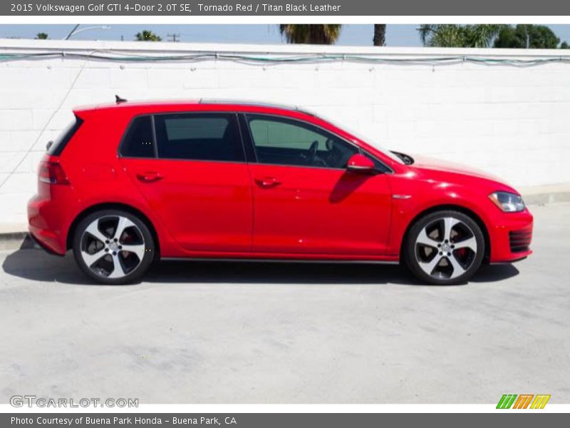 Tornado Red / Titan Black Leather 2015 Volkswagen Golf GTI 4-Door 2.0T SE