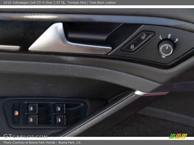 Tornado Red / Titan Black Leather 2015 Volkswagen Golf GTI 4-Door 2.0T SE