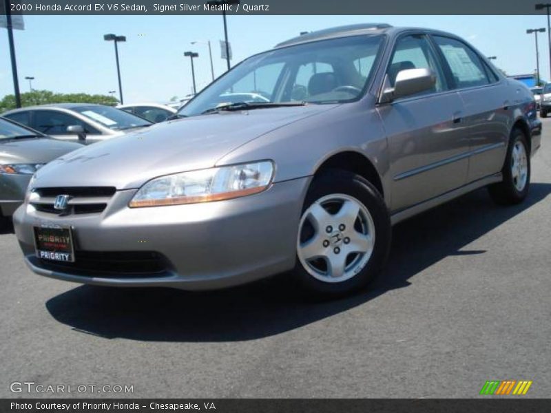 Signet Silver Metallic / Quartz 2000 Honda Accord EX V6 Sedan