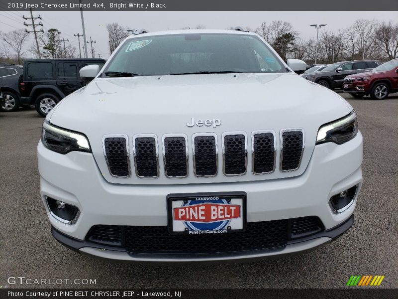 Bright White / Black 2019 Jeep Cherokee Limited 4x4