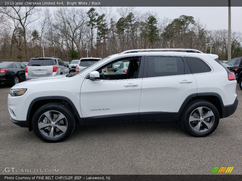 Bright White / Black 2019 Jeep Cherokee Limited 4x4