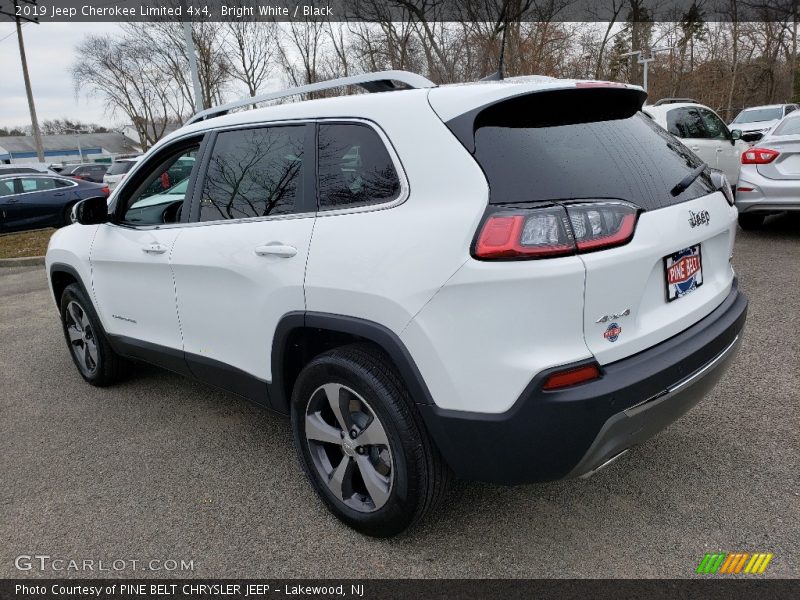 Bright White / Black 2019 Jeep Cherokee Limited 4x4