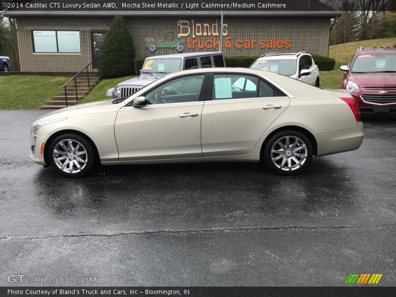 Mocha Steel Metallic / Light Cashmere/Medium Cashmere 2014 Cadillac CTS Luxury Sedan AWD