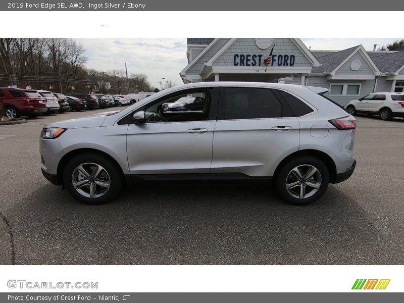 Ingot Silver / Ebony 2019 Ford Edge SEL AWD