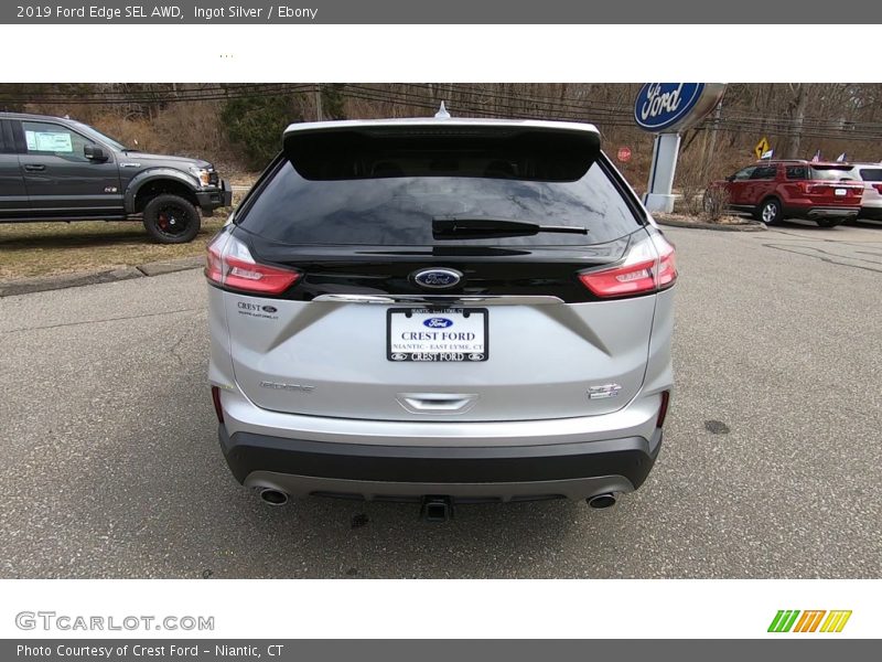 Ingot Silver / Ebony 2019 Ford Edge SEL AWD