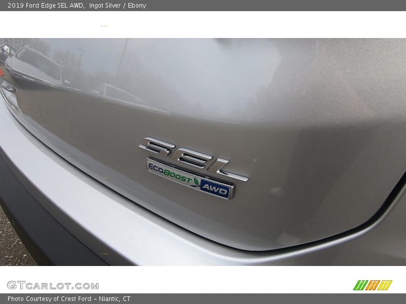 Ingot Silver / Ebony 2019 Ford Edge SEL AWD