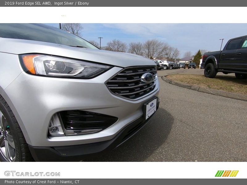 Ingot Silver / Ebony 2019 Ford Edge SEL AWD