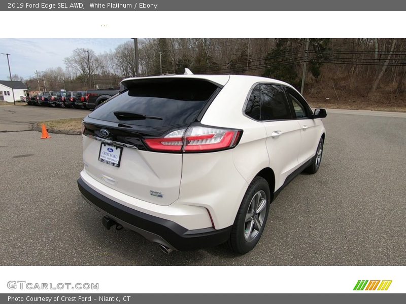 White Platinum / Ebony 2019 Ford Edge SEL AWD