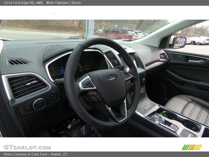 White Platinum / Ebony 2019 Ford Edge SEL AWD