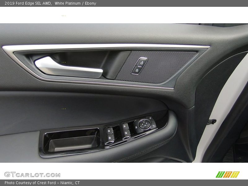 White Platinum / Ebony 2019 Ford Edge SEL AWD