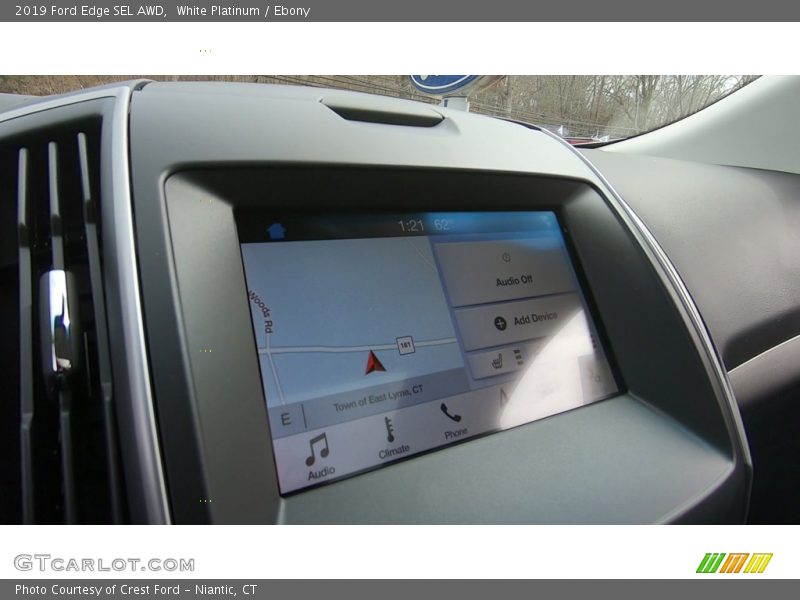 White Platinum / Ebony 2019 Ford Edge SEL AWD