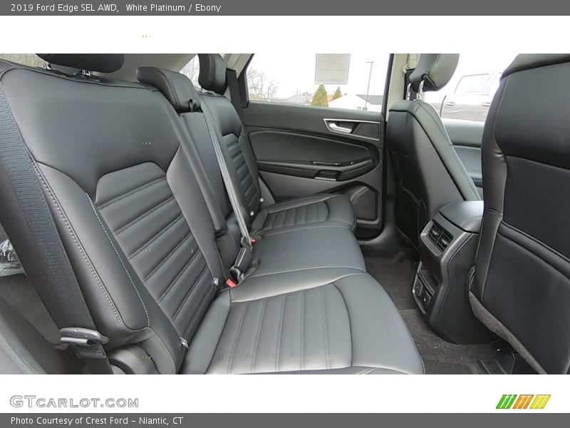 White Platinum / Ebony 2019 Ford Edge SEL AWD