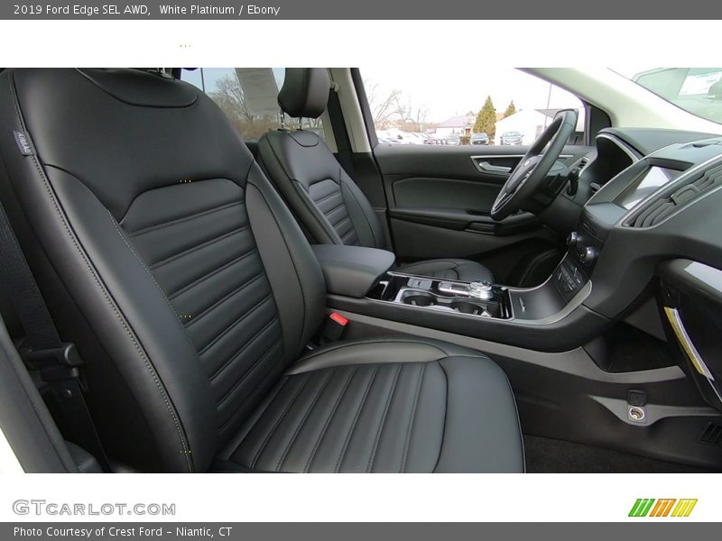 White Platinum / Ebony 2019 Ford Edge SEL AWD
