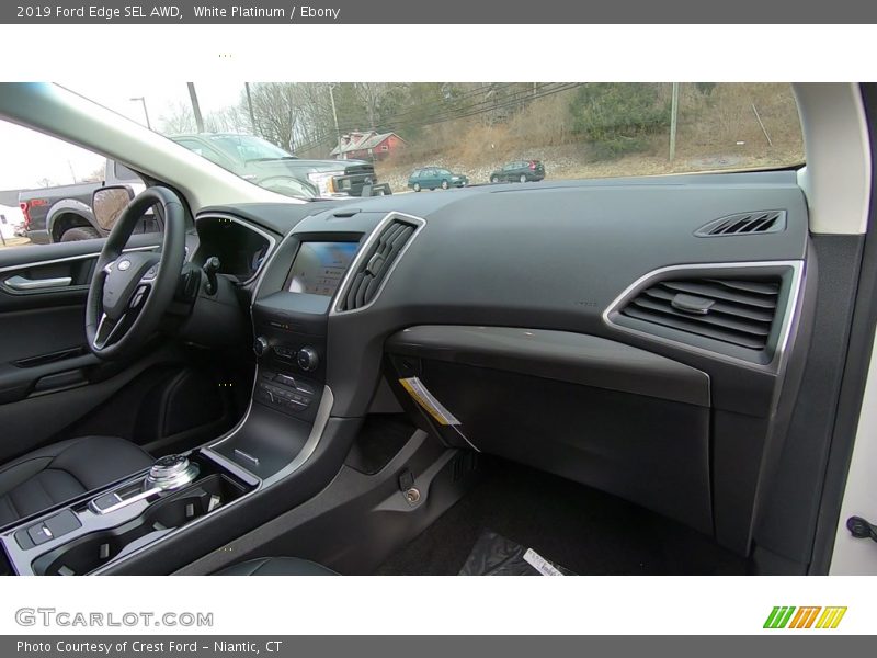 White Platinum / Ebony 2019 Ford Edge SEL AWD