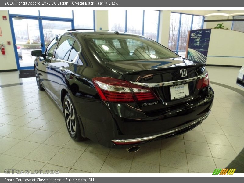 Crystal Black Pearl / Black 2016 Honda Accord EX-L V6 Sedan