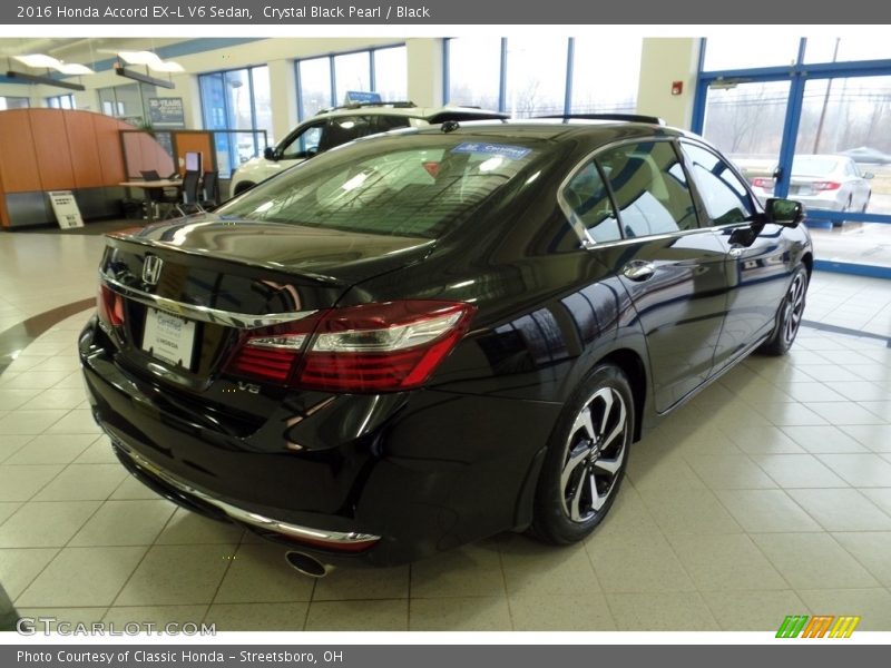 Crystal Black Pearl / Black 2016 Honda Accord EX-L V6 Sedan