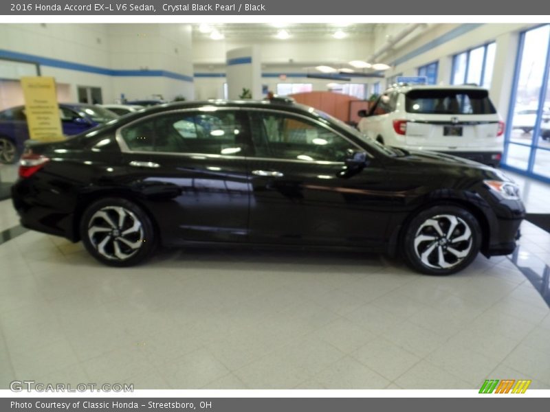 Crystal Black Pearl / Black 2016 Honda Accord EX-L V6 Sedan