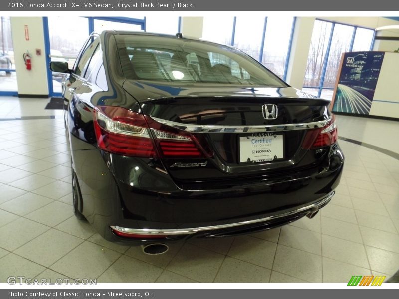 Crystal Black Pearl / Black 2016 Honda Accord EX-L V6 Sedan