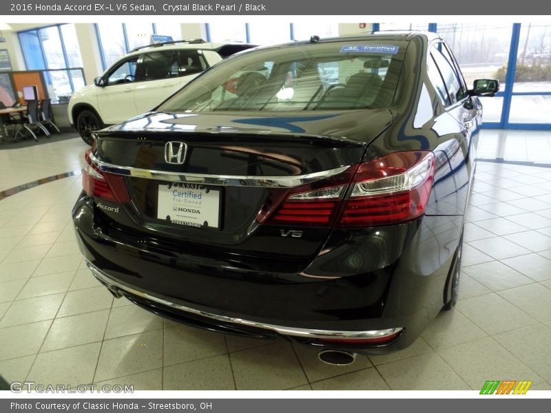 Crystal Black Pearl / Black 2016 Honda Accord EX-L V6 Sedan