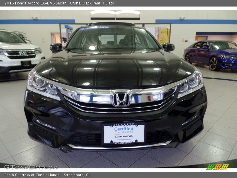 Crystal Black Pearl / Black 2016 Honda Accord EX-L V6 Sedan