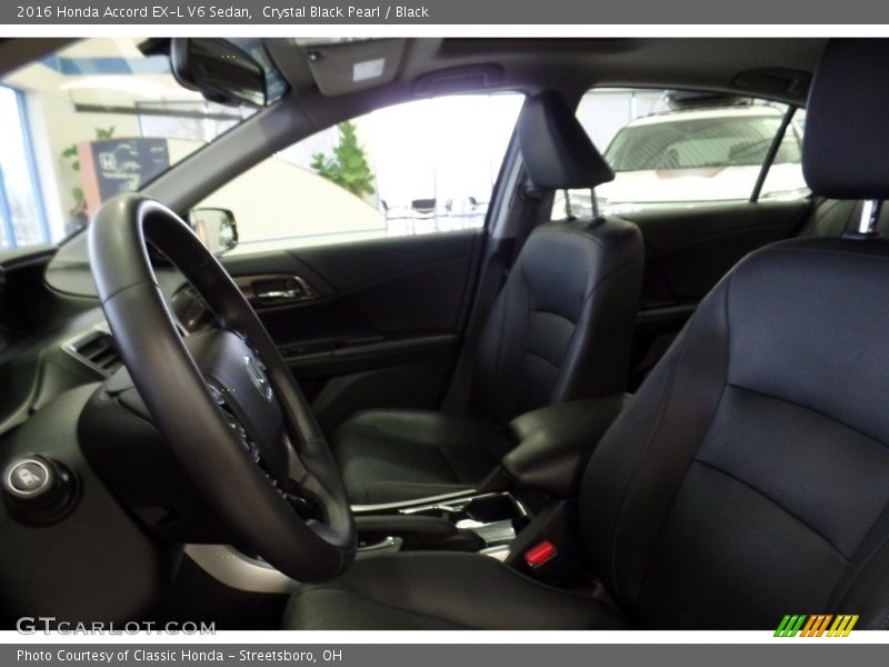 Crystal Black Pearl / Black 2016 Honda Accord EX-L V6 Sedan