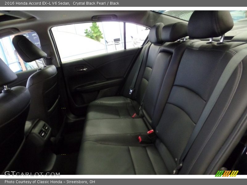 Crystal Black Pearl / Black 2016 Honda Accord EX-L V6 Sedan