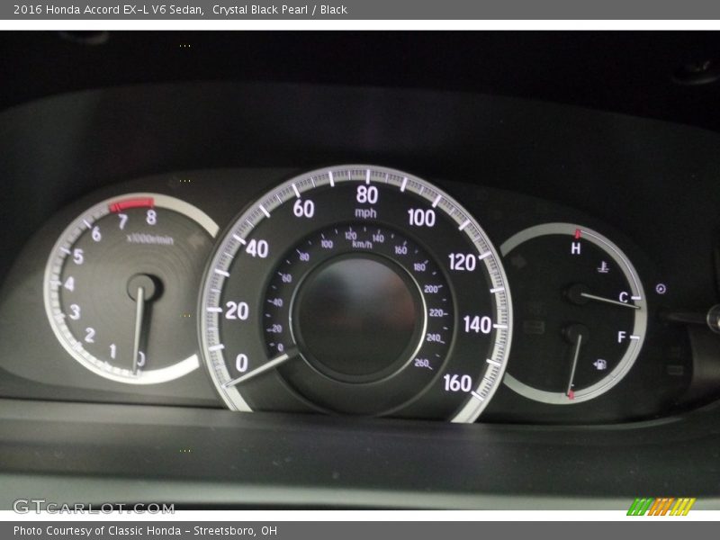 Crystal Black Pearl / Black 2016 Honda Accord EX-L V6 Sedan