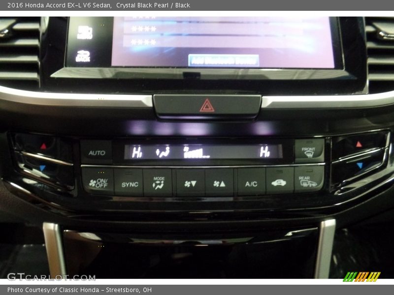 Crystal Black Pearl / Black 2016 Honda Accord EX-L V6 Sedan