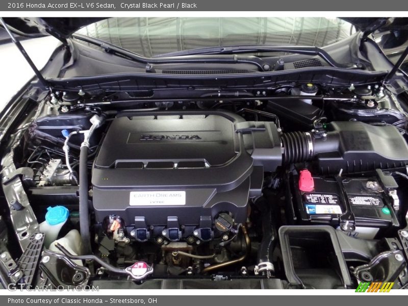 Crystal Black Pearl / Black 2016 Honda Accord EX-L V6 Sedan