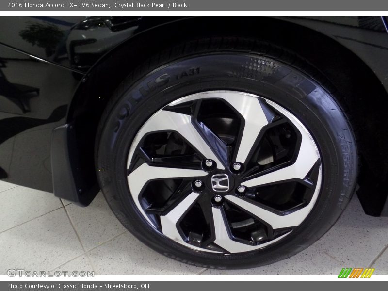 Crystal Black Pearl / Black 2016 Honda Accord EX-L V6 Sedan