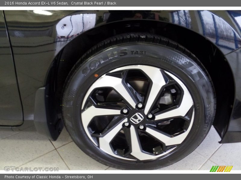 Crystal Black Pearl / Black 2016 Honda Accord EX-L V6 Sedan