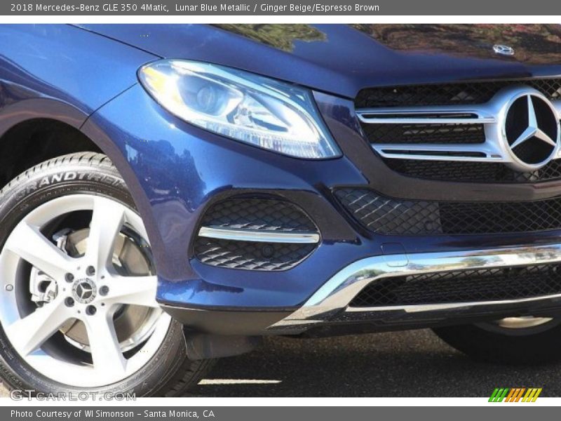Lunar Blue Metallic / Ginger Beige/Espresso Brown 2018 Mercedes-Benz GLE 350 4Matic