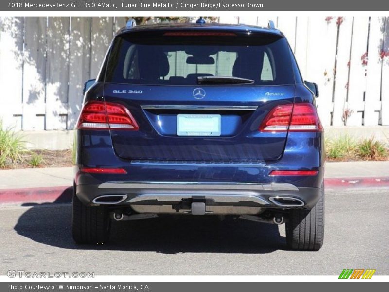 Lunar Blue Metallic / Ginger Beige/Espresso Brown 2018 Mercedes-Benz GLE 350 4Matic